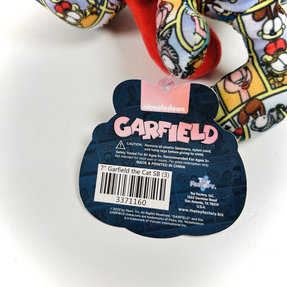 Garfield & Odie Dog Comic Strip Print Plush 2022 Viacom Nickelodeon Toy Factory - Picture 9 of 12